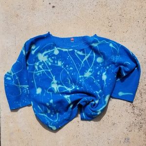 80's style splatter sweatshirt